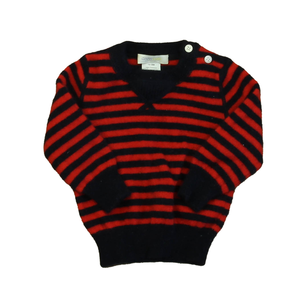 Crewcuts Boys Navy | Red Stripe Sweater size: 12-18 Months